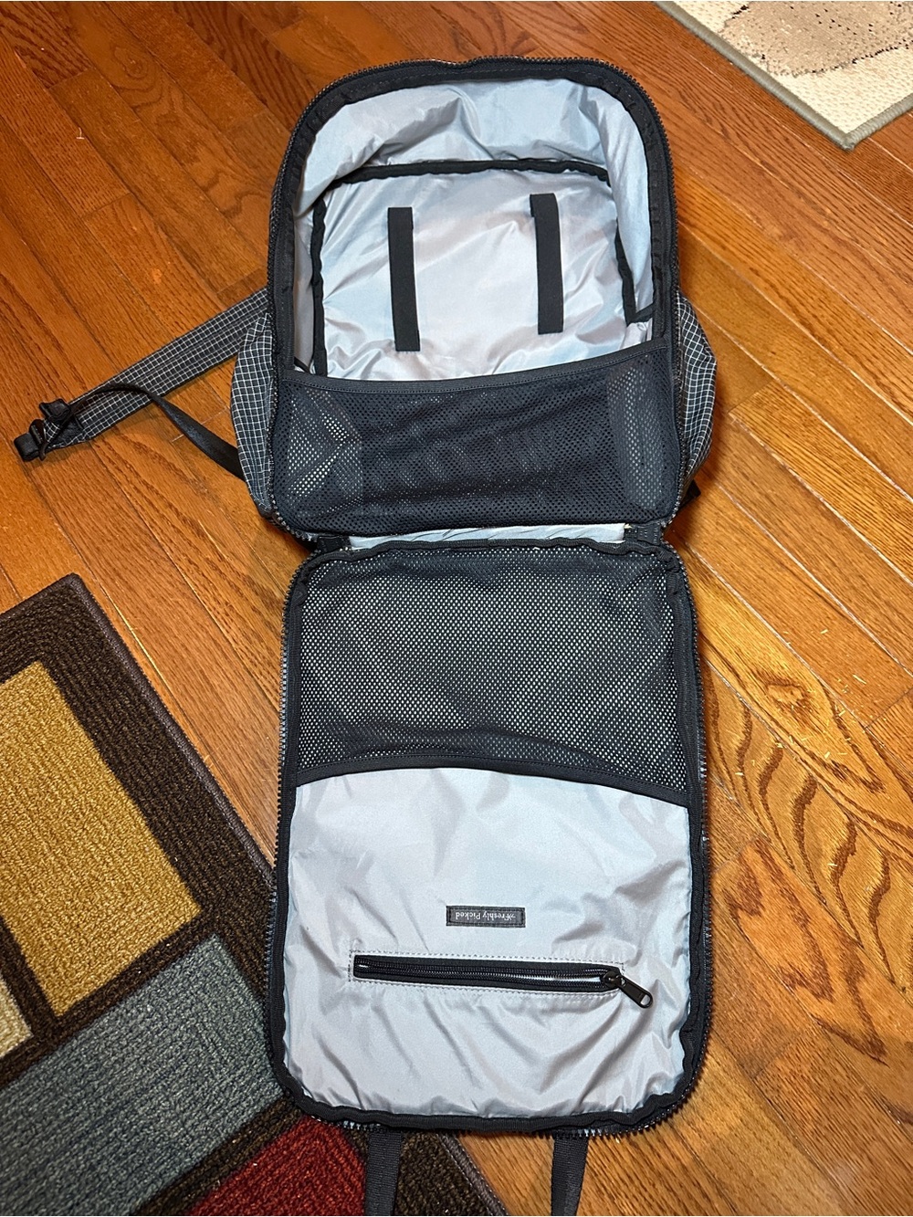 Freshly Picked Black and White Jet Berlin Baby Backpack - Picture 8 of 14